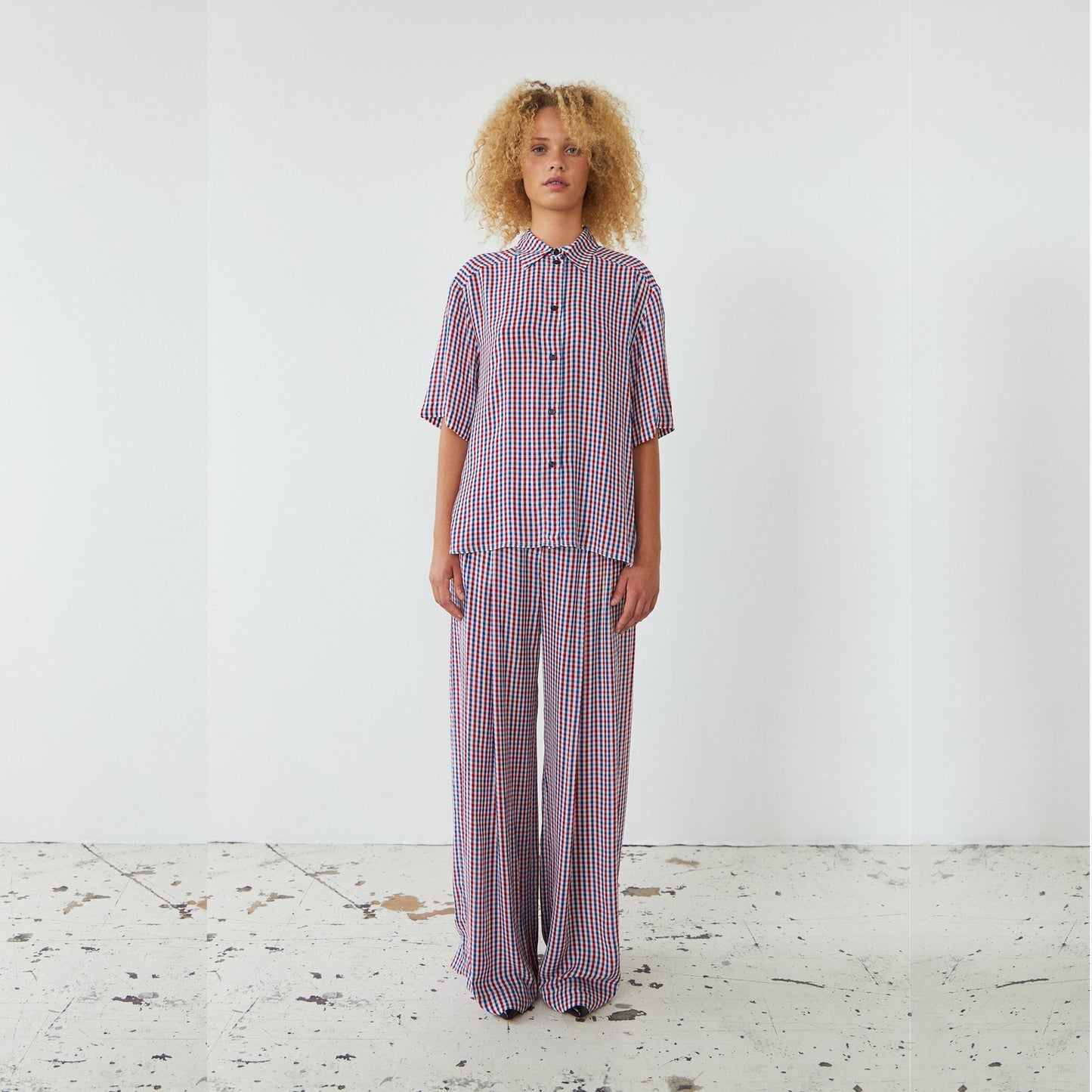 - Checked SS Shirt - Red