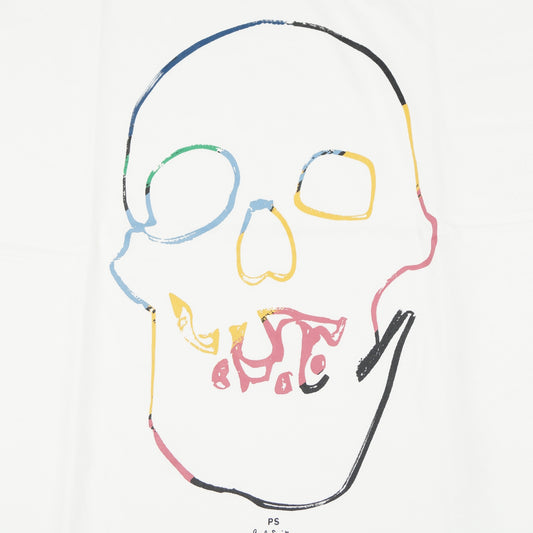 Linear Skull T-Shirt - Off White