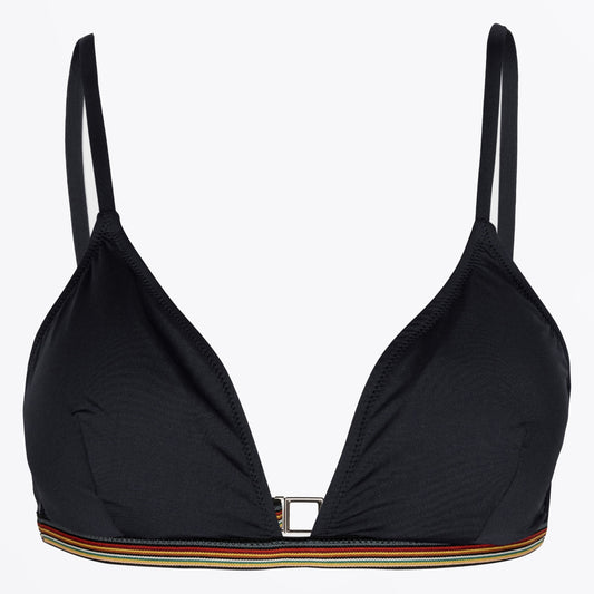 - Signature Tape Bikini Top - Black