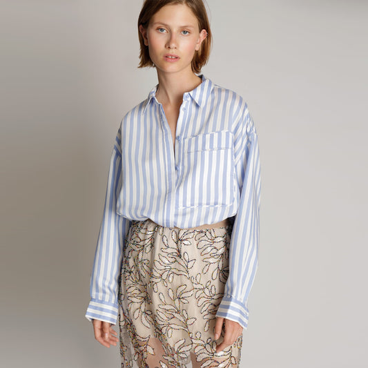 Morgana Stripe Shirt - Blue