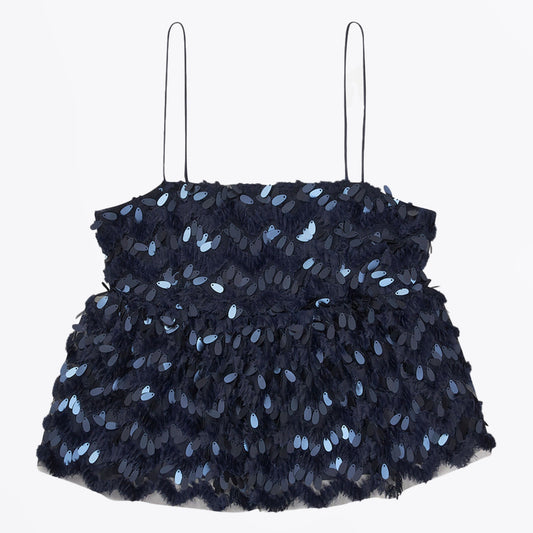 - Luxembourg Strap Top - Navy