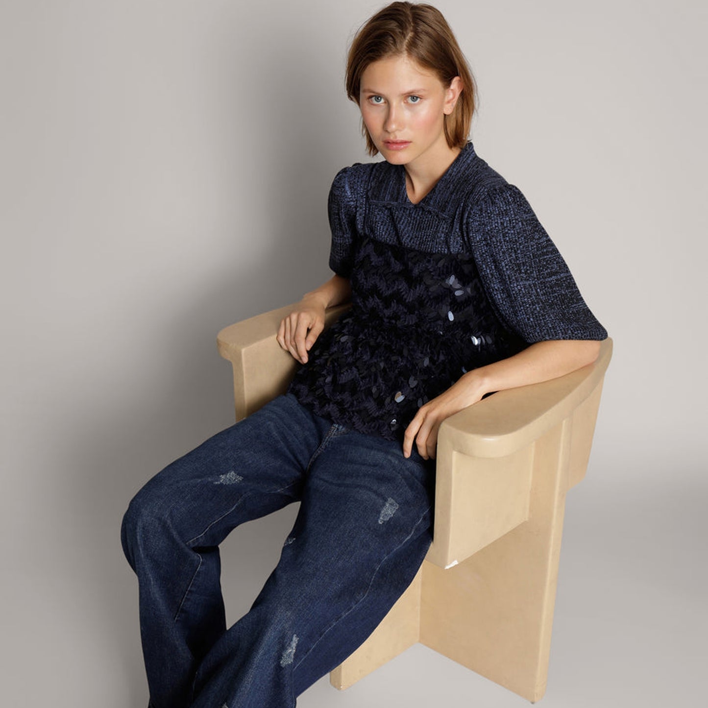 - Luxembourg Strap Top - Navy