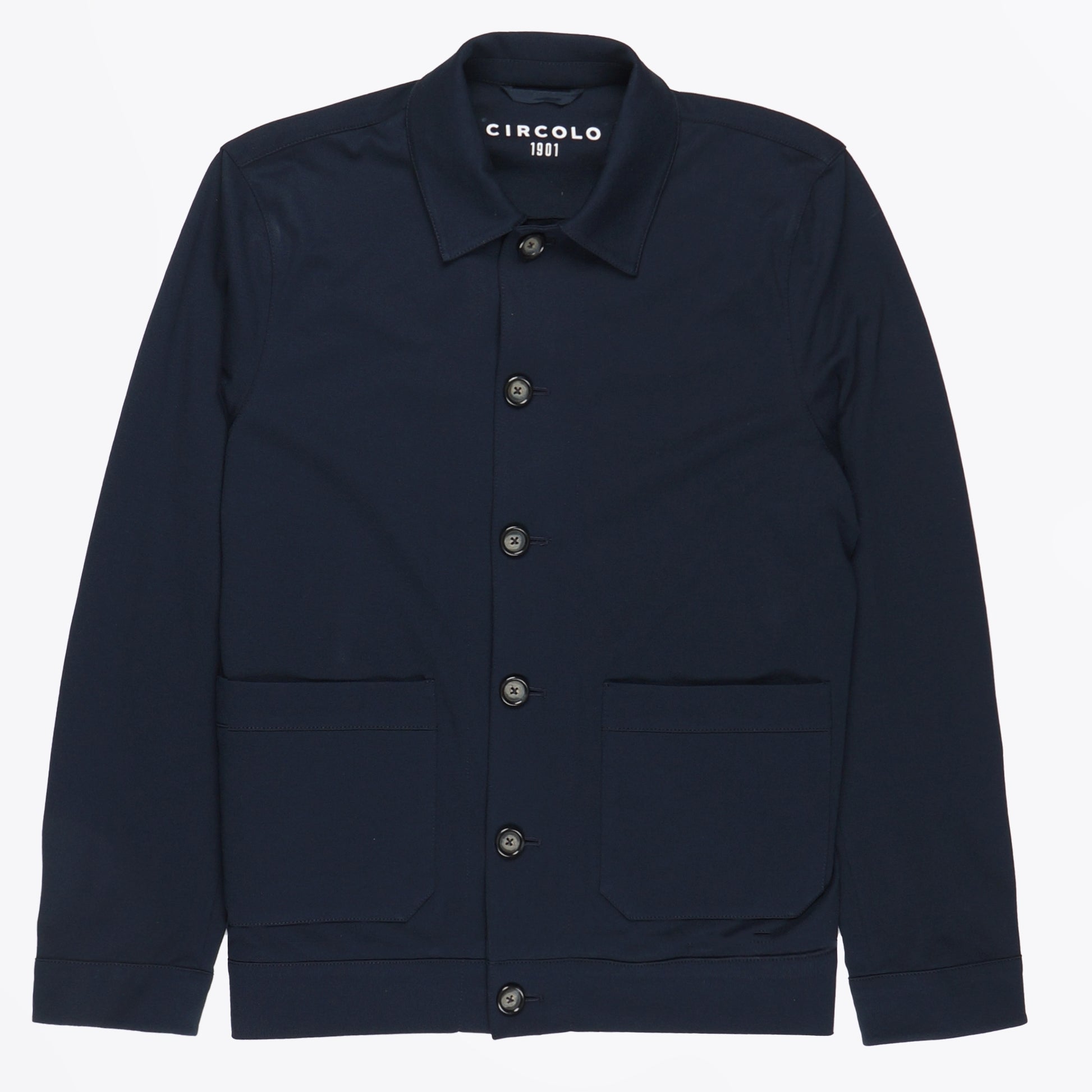 Circolo Work Piquet Jacket - Navy