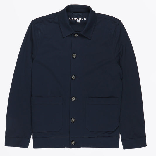 Work Piquet Jacket - Navy