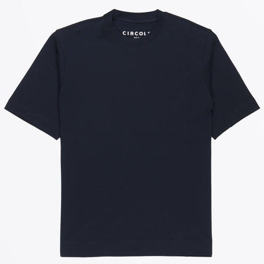 - Piquet T-Shirt - Navy