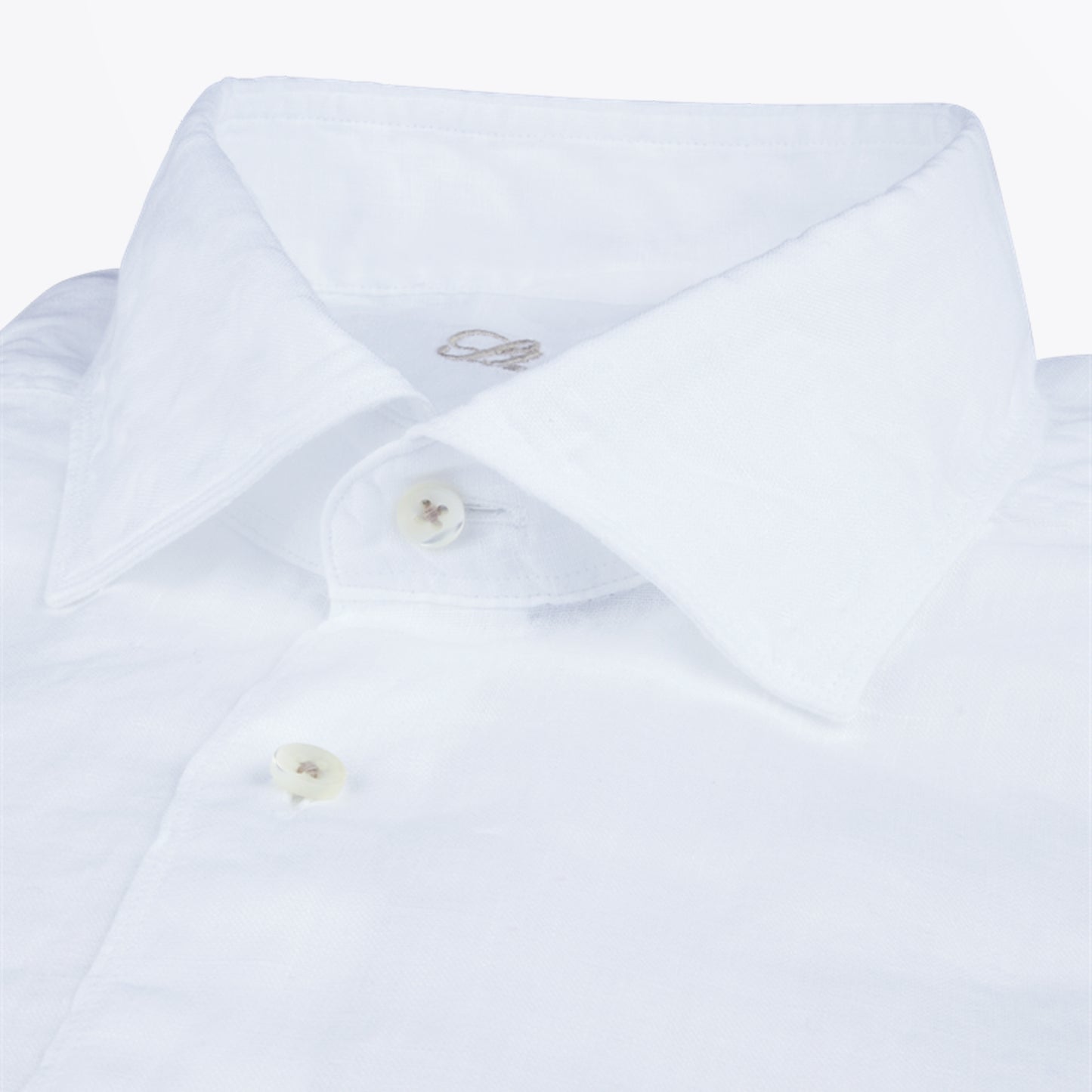 - Laundered Linen Shirt - White