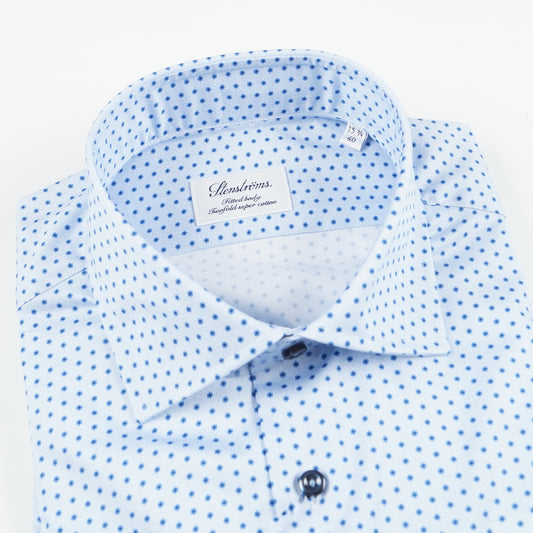 - Patterned Shirt - Light Blue