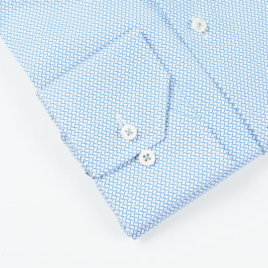 - Cross Hatch Shirt - Blue