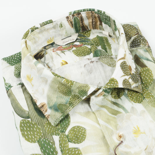 - Cactus Print Shirt - White