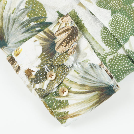 - Cactus Print Shirt - White
