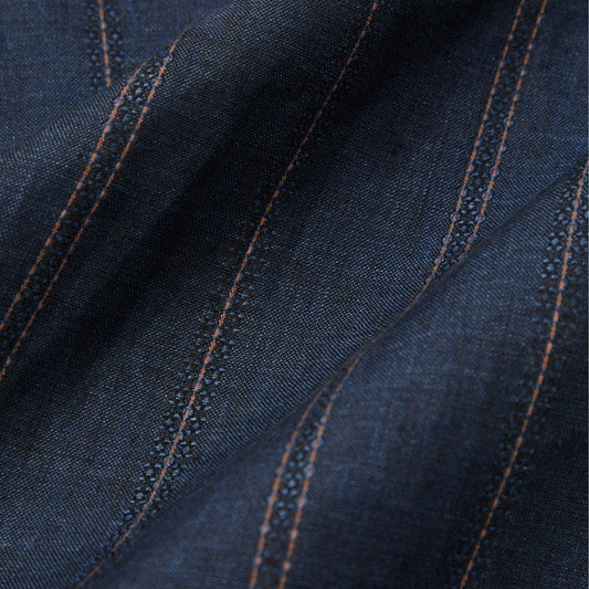 - Road SS Shirt - Navy Stripe