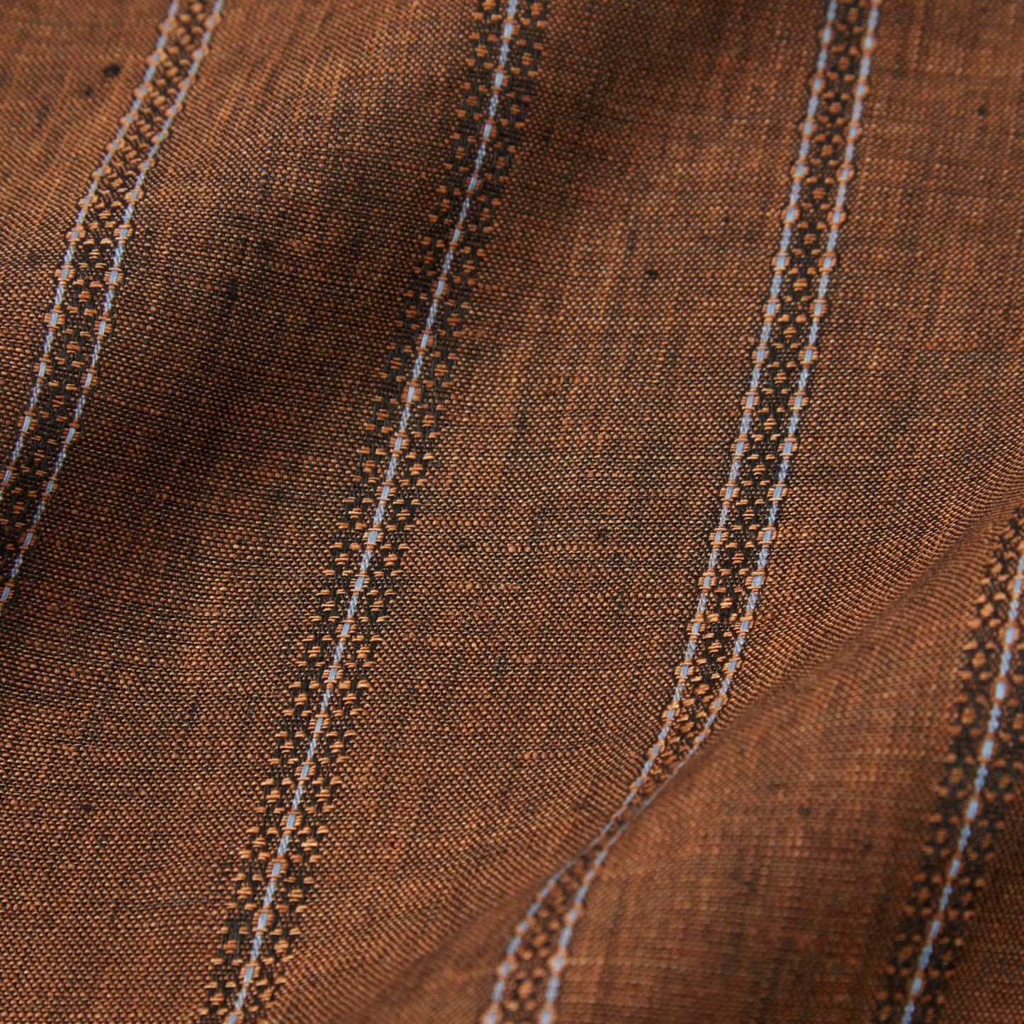 - Road SS Stripe Shirt - Brown