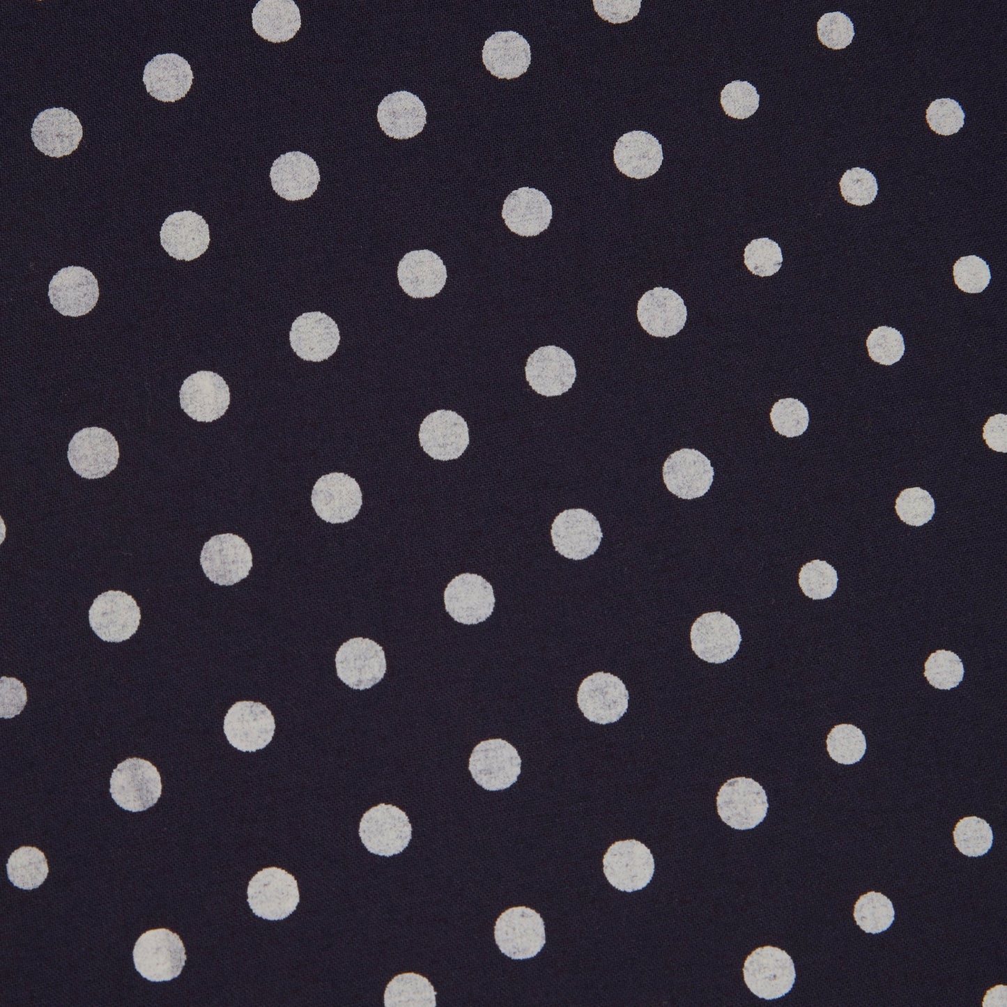 - Dot Print Short Scarf - Navy