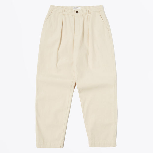 - Pleated Track Pant - Ecru