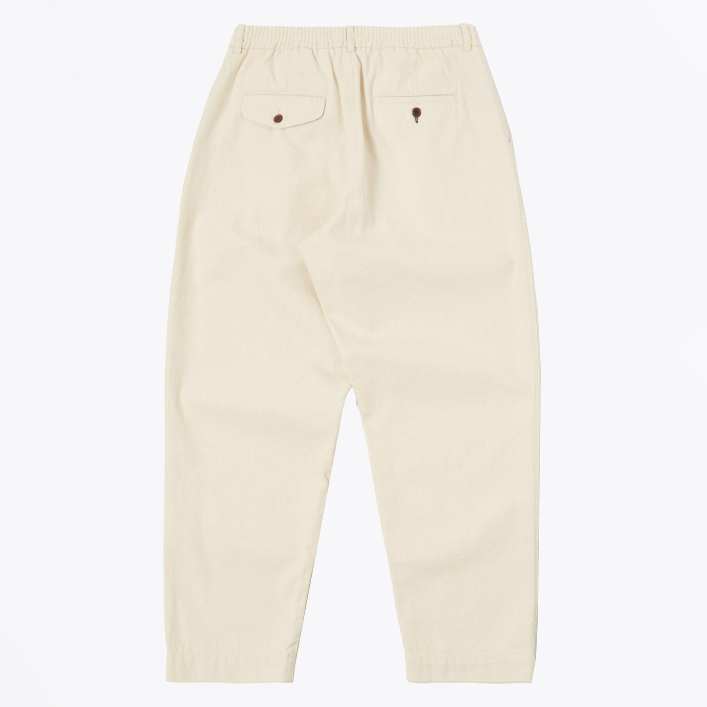 - Pleated Track Pant - Ecru