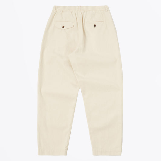 - Pleated Track Pant - Ecru