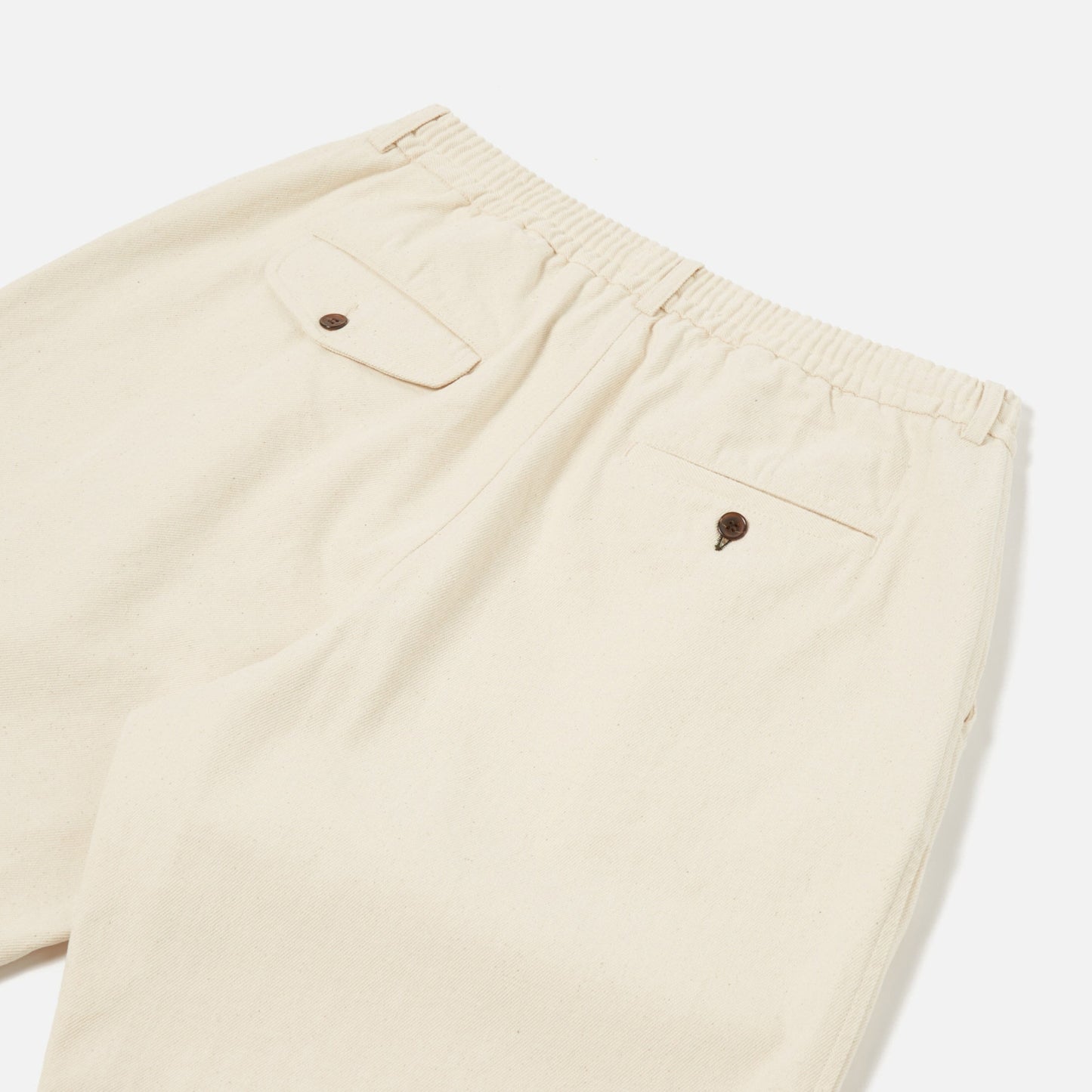 - Pleated Track Pant - Ecru