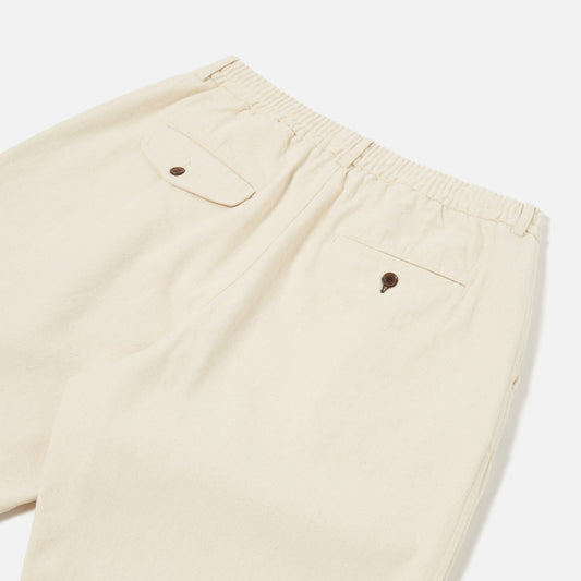 - Pleated Track Pant - Ecru