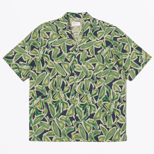 - Artist Flower Minari Shirt - Navy