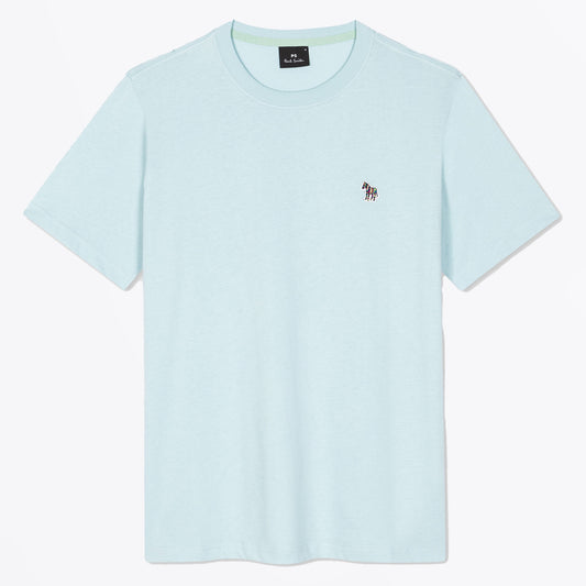 - Zebra Badge T-Shirt - Light Blue