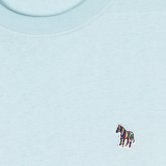 - Zebra Badge T-Shirt - Light Blue