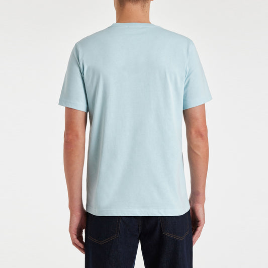 - Zebra Badge T-Shirt - Light Blue