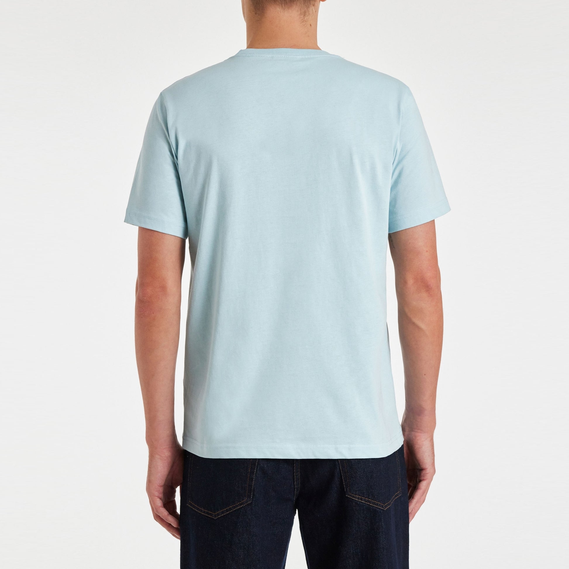 Paul Zebra Badge T-Shirt - Light Blue