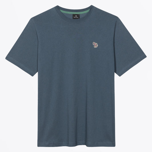 - Zebra Badge T-Shirt - Indigo