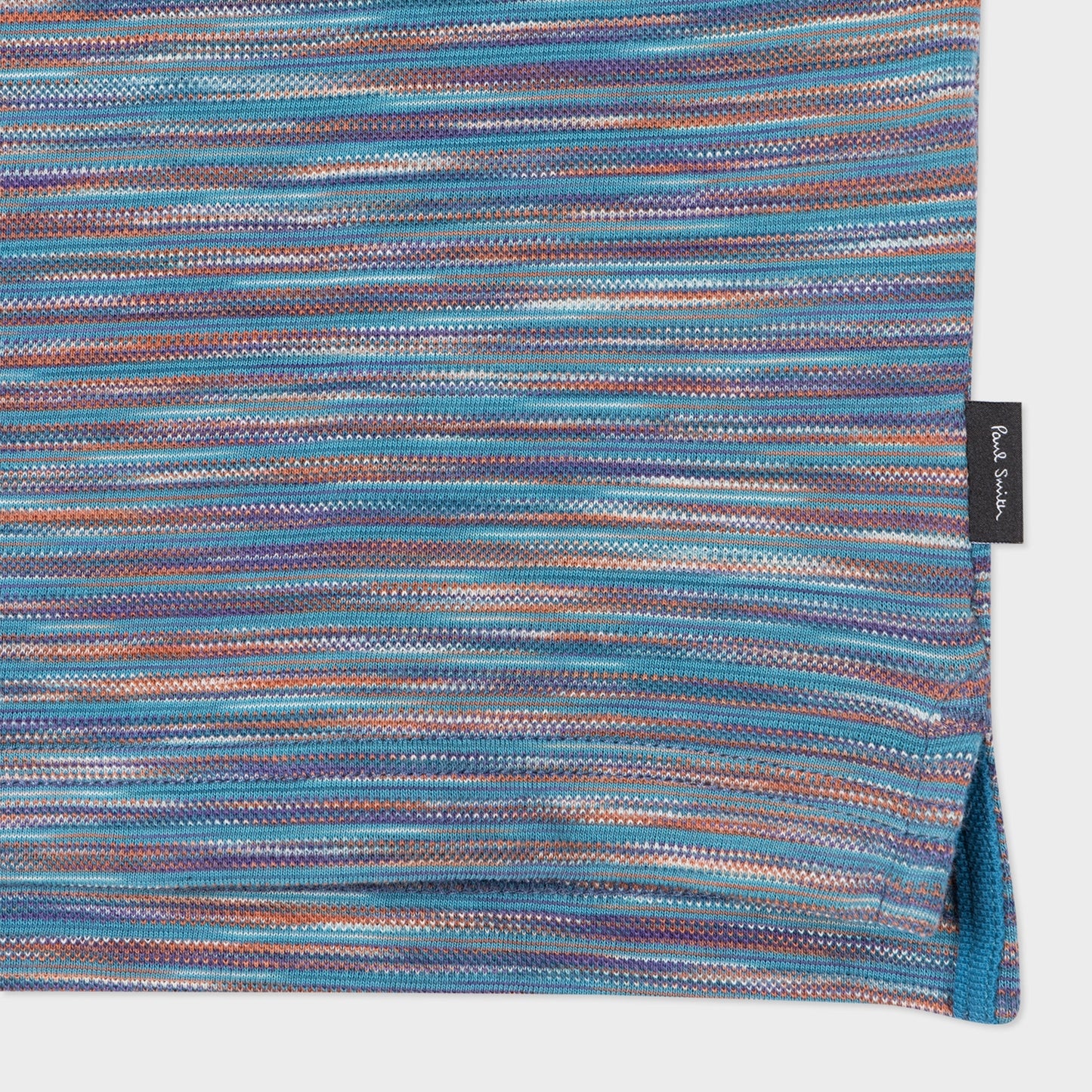 - Space Dye Polo Shirt - Blue