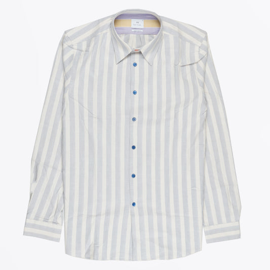 - Striped Shirt - Light Blue