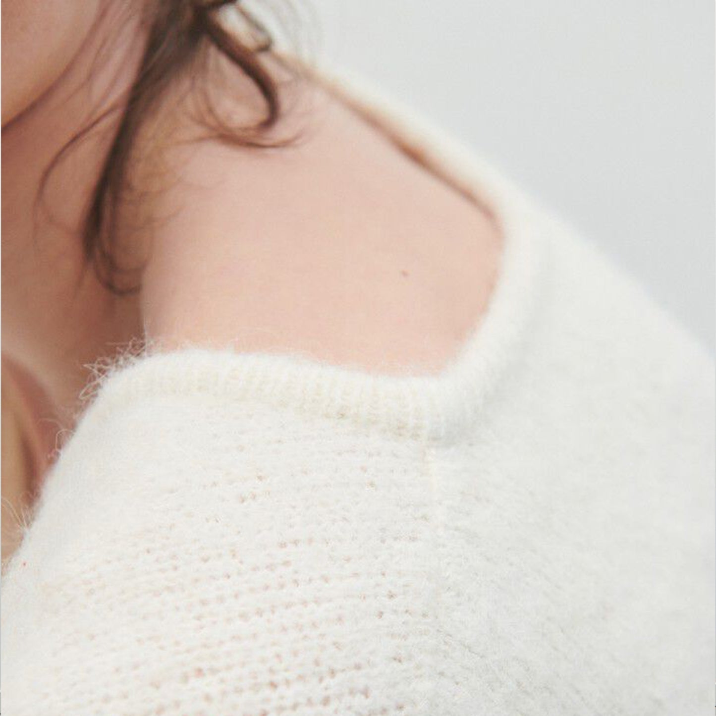 East Sweater - Mother of Pearl Melange