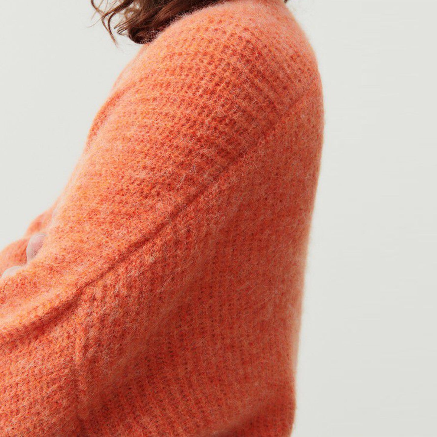 - East Cardigan - Orange Melange