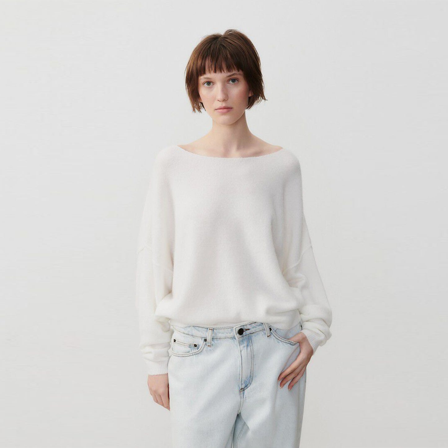 - Damsville Sweater - White