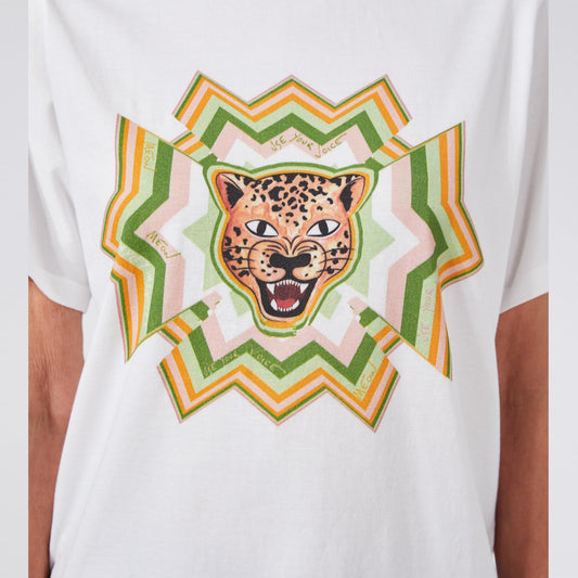 - Psychedelic Leopard T-Shirt - White