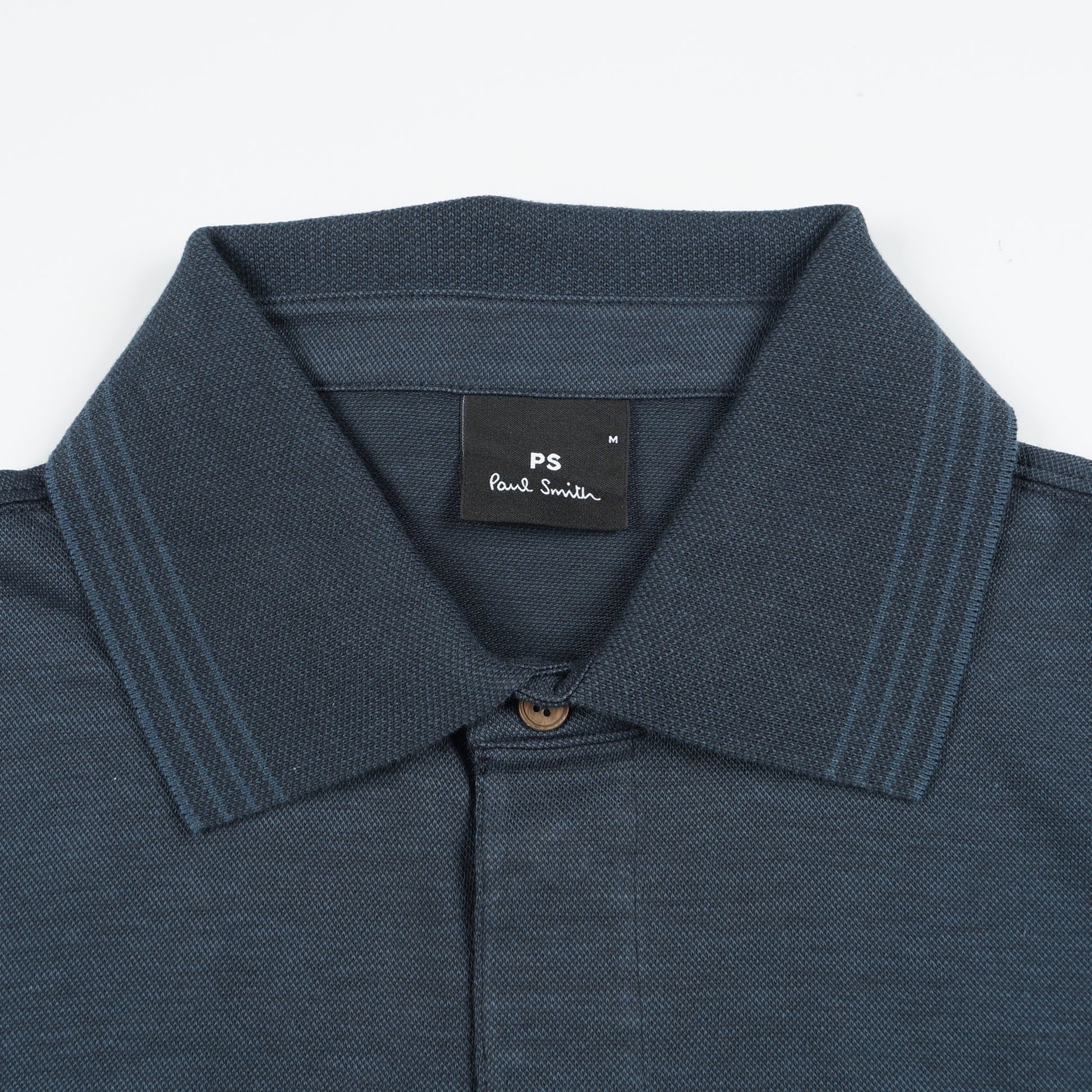 Paul Jacquard Stripe Polo Shirt - Dark Navy