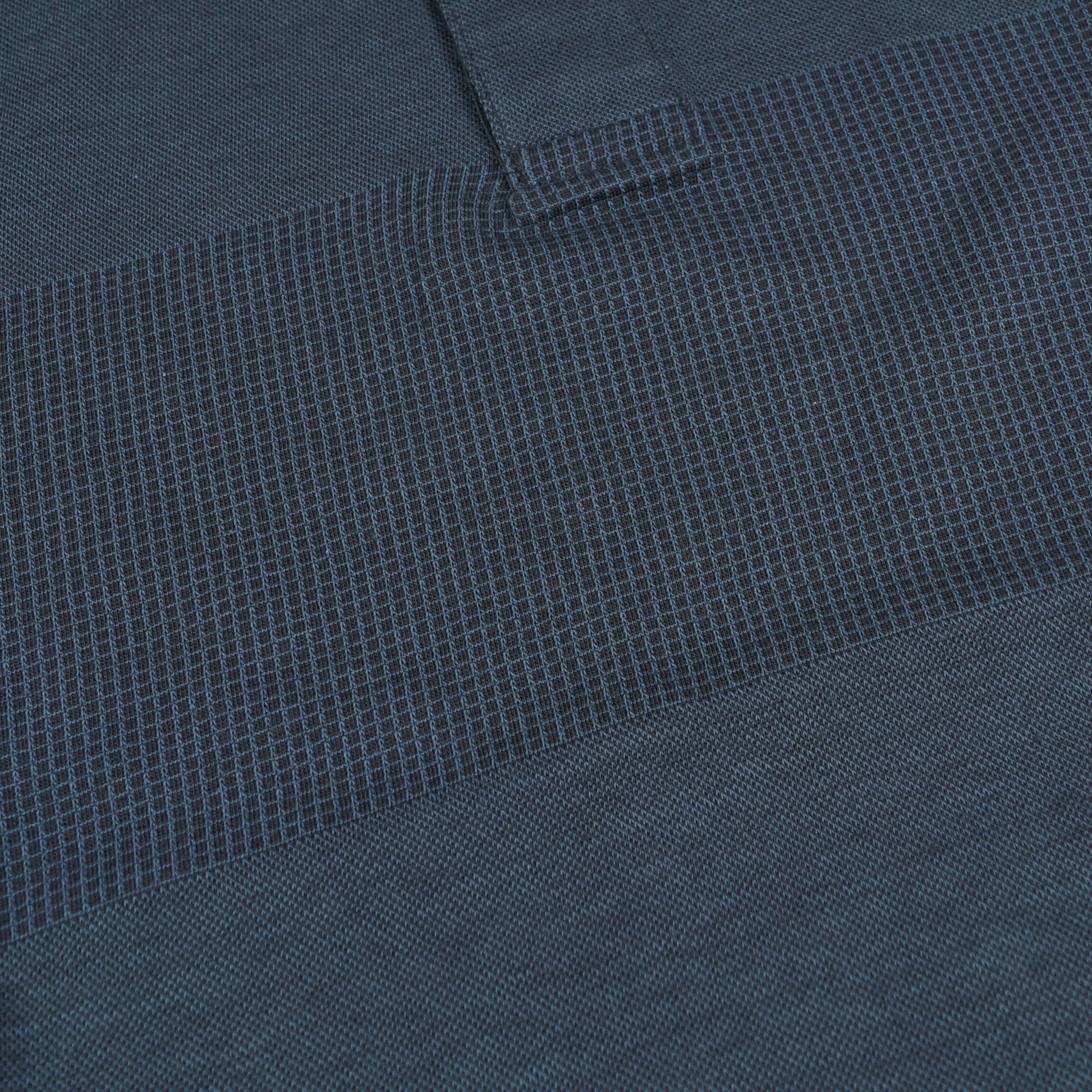 Paul Jacquard Stripe Polo Shirt - Dark Navy