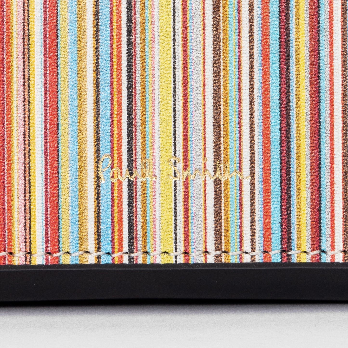 - Signature Stripe Leather Phone Purse