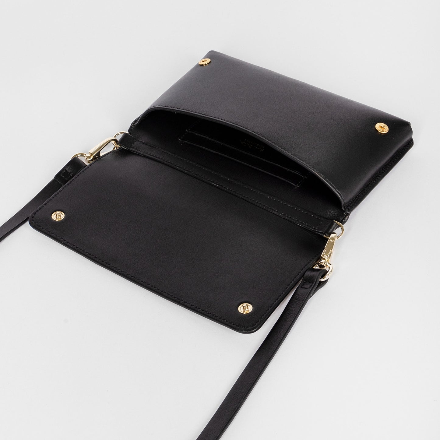 - Signature Stripe Leather Phone Purse