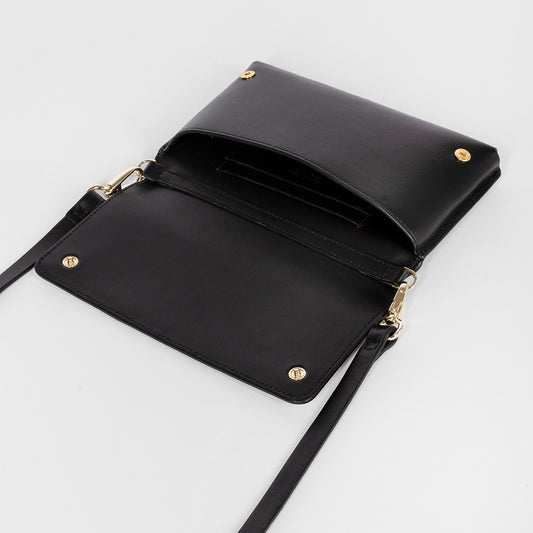 - Signature Stripe Leather Phone Purse