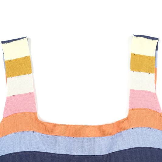 - Stripe Knitted Dress - Multi