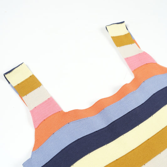 - Stripe Knitted Dress - Multi