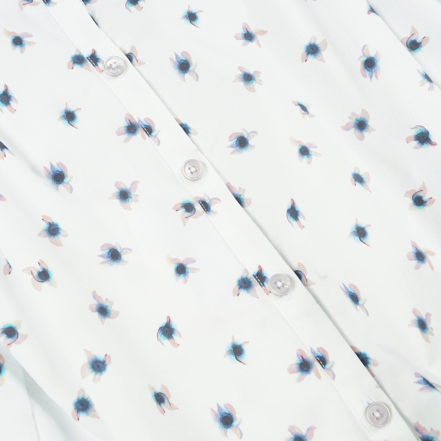 - Button Front Cotton Top - White