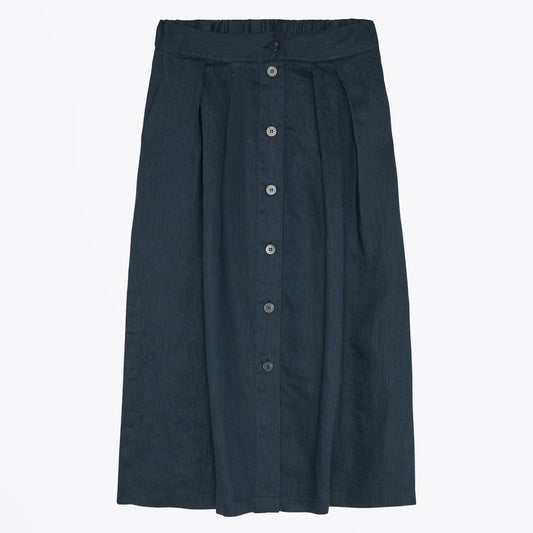 - Linen Skirt - Blue
