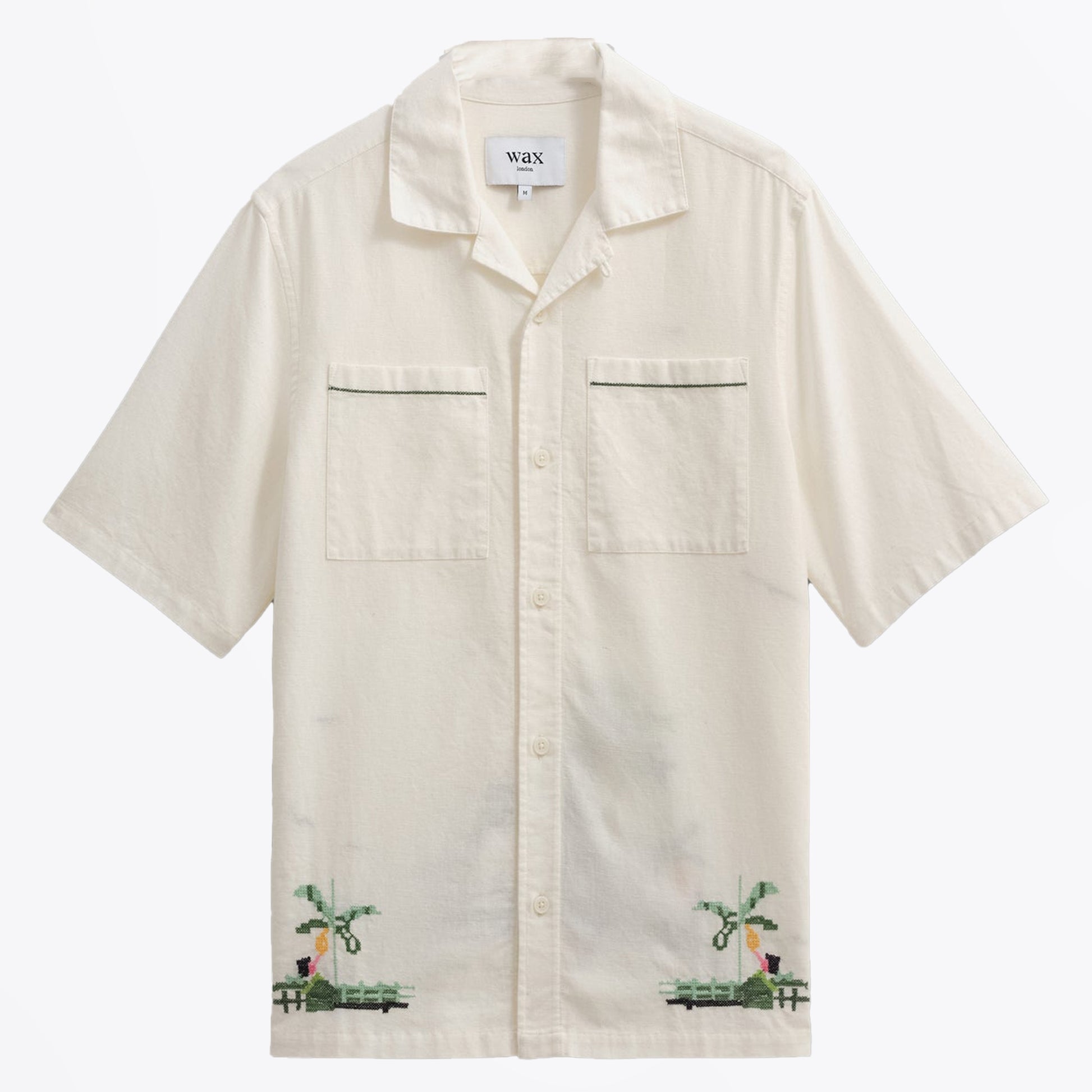 Wax Newton Shirt Paradise Stitch - Ecru
