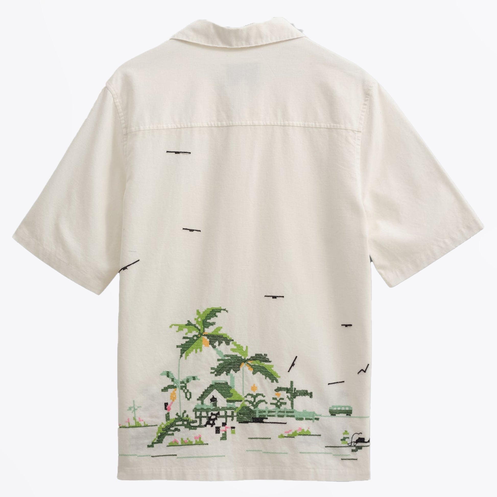 Wax Newton Shirt Paradise Stitch - Ecru