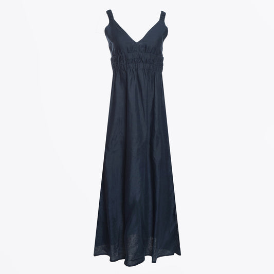 - Linen Dress - Blue