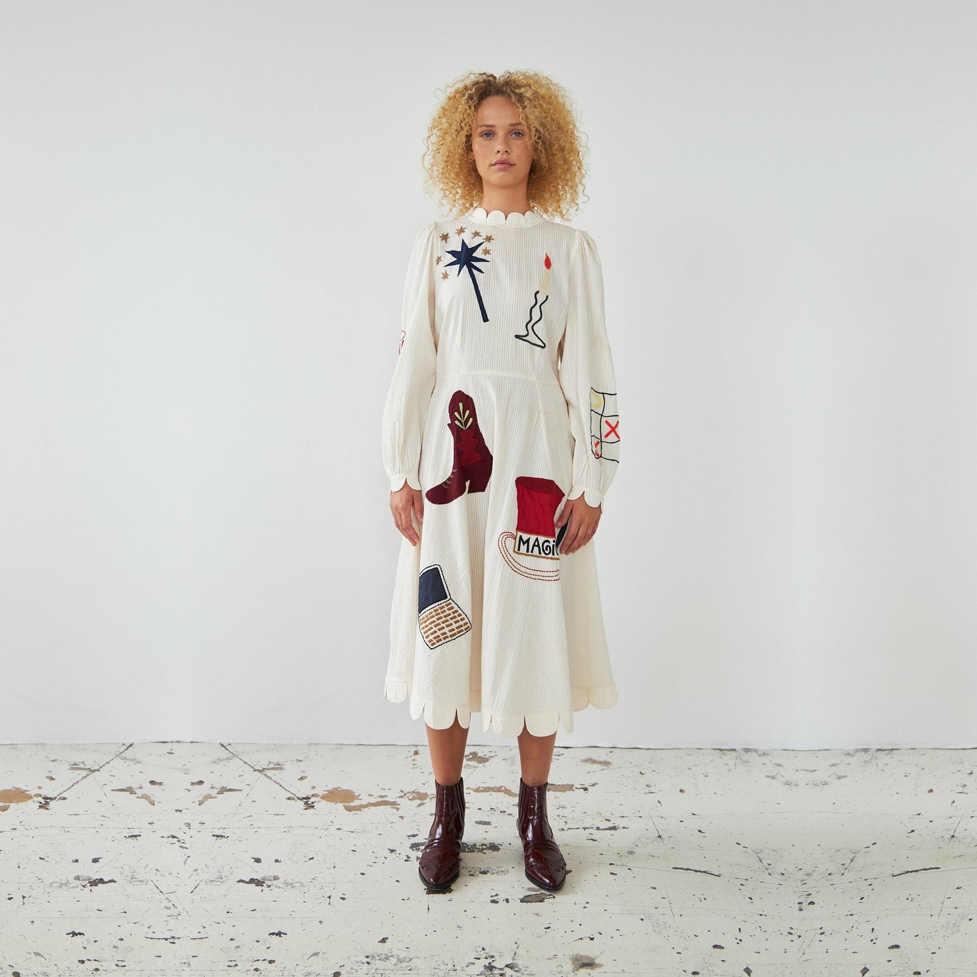Stella Nova - - Katara Handcrafted Midi Dress