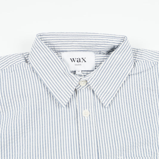 - Shelly Shirt Seersucker - Navy