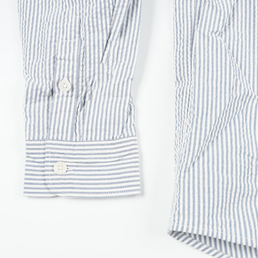 - Shelly Shirt Seersucker - Navy