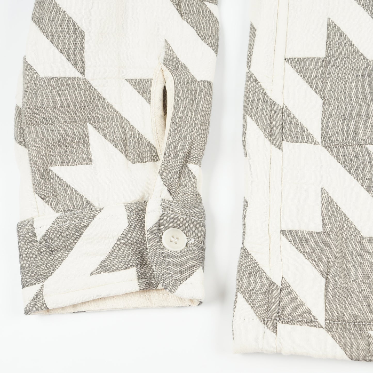 - Whiting Houndstooth Overshirt - Ecru